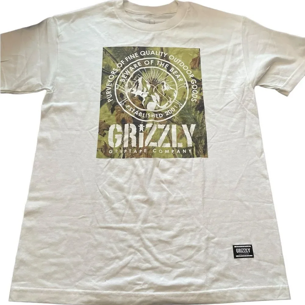 MENS GRIZZLY‎ GRAPHIC TEE SHIRT, MEDIUM
